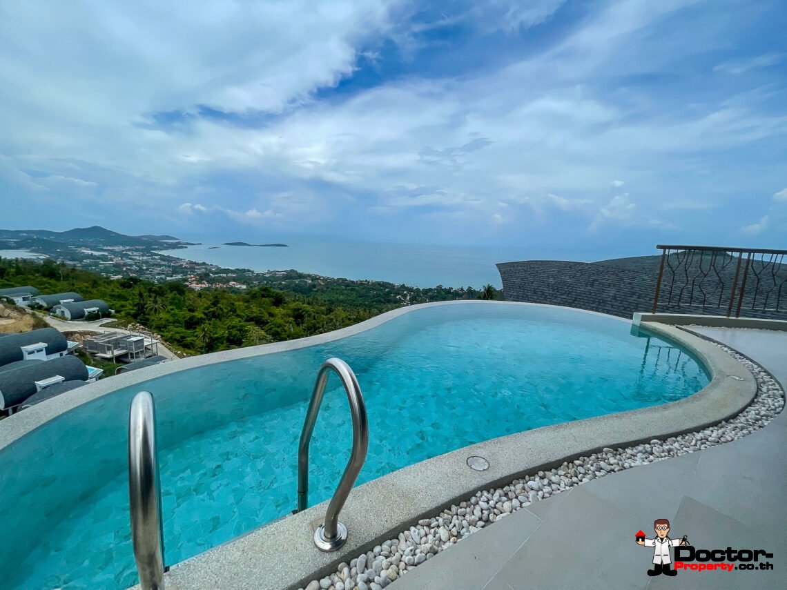 New 2 Bedroom Sea View Villa – Chaweng Noi, Koh Samui – For Sale