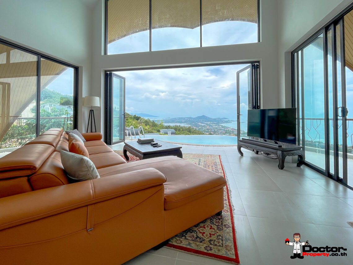 New 2 Bedroom Sea View Villa – Chaweng Noi, Koh Samui – For Sale