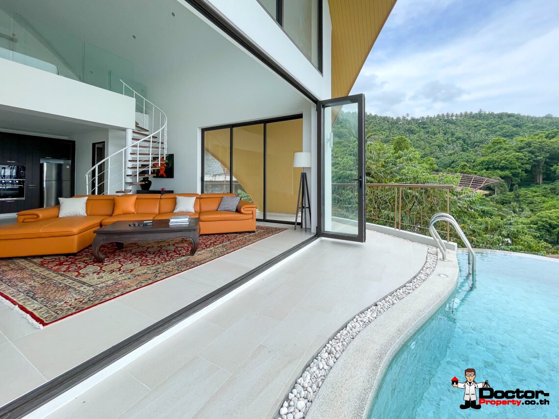 New 2 Bedroom Sea View Villa – Chaweng Noi, Koh Samui – For Sale