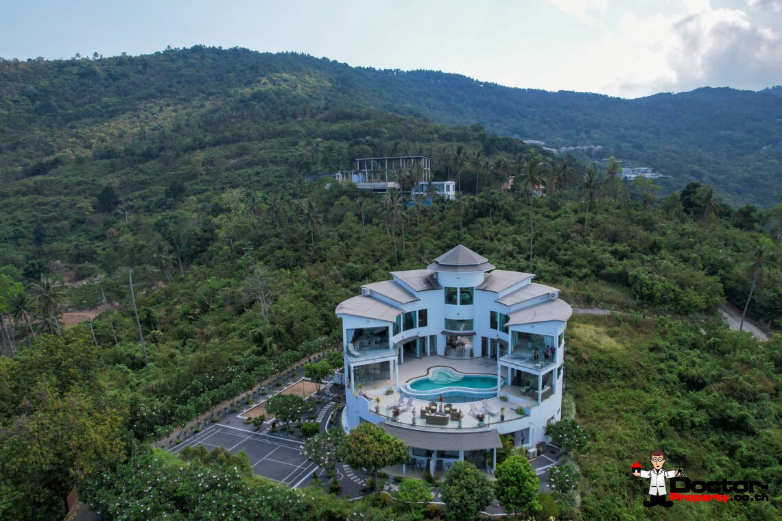 Charming 7 Bedroom Sea View Villa in Bang Makham, Koh Samui – For Sale