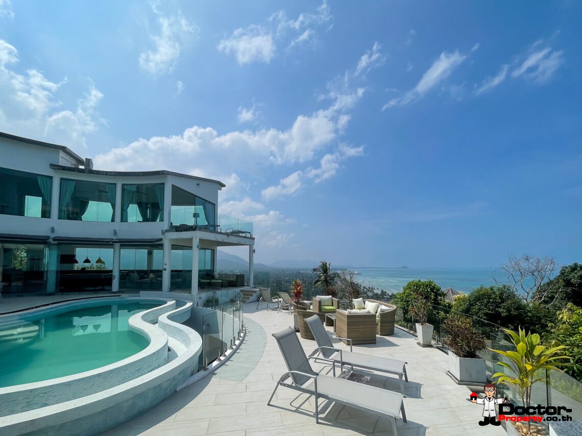 Charming 7 Bedroom Sea View Villa in Bang Makham, Koh Samui – For Sale