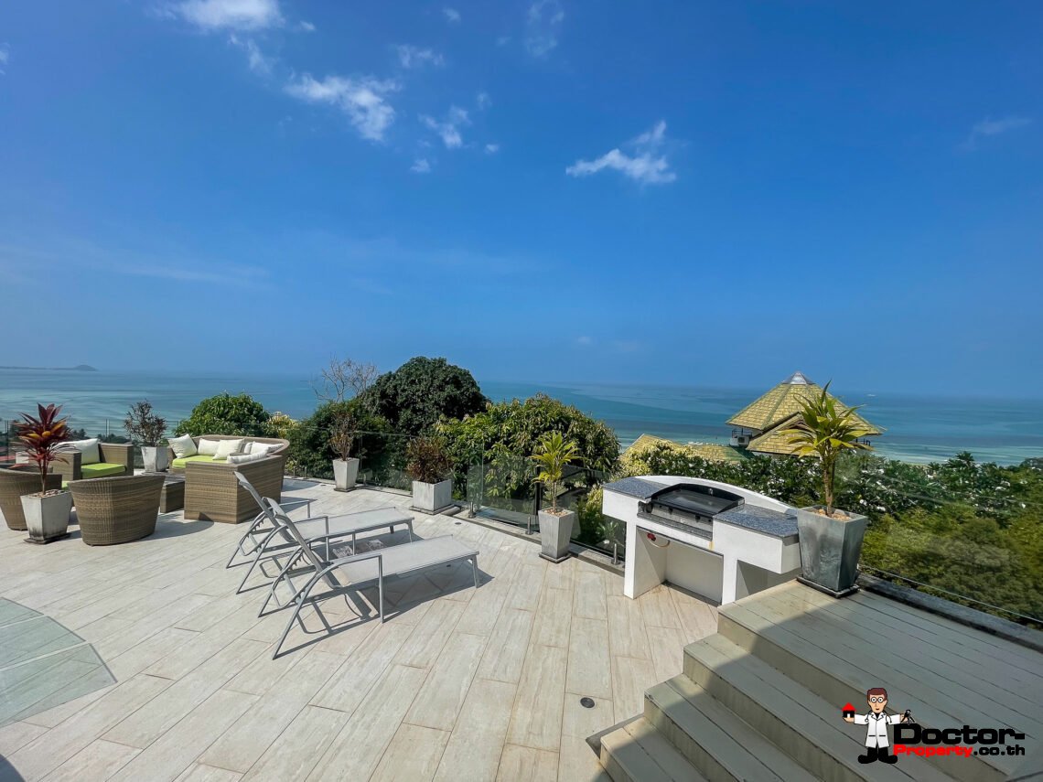 Charming 7 Bedroom Sea View Villa in Bang Makham, Koh Samui – For Sale