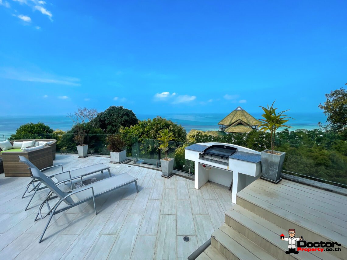 Charming 7 Bedroom Sea View Villa in Bang Makham, Koh Samui – For Sale