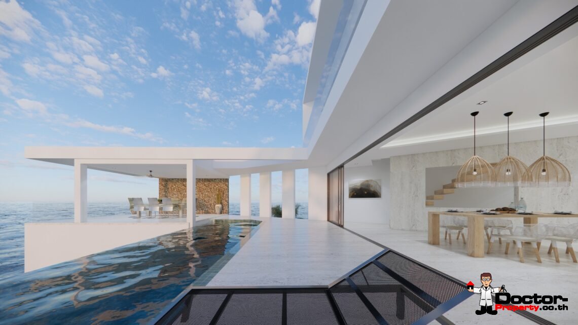New 3 Bedroom Villa with Sea View and Pool – Chaweng Noi, Koh Samui – For Sale