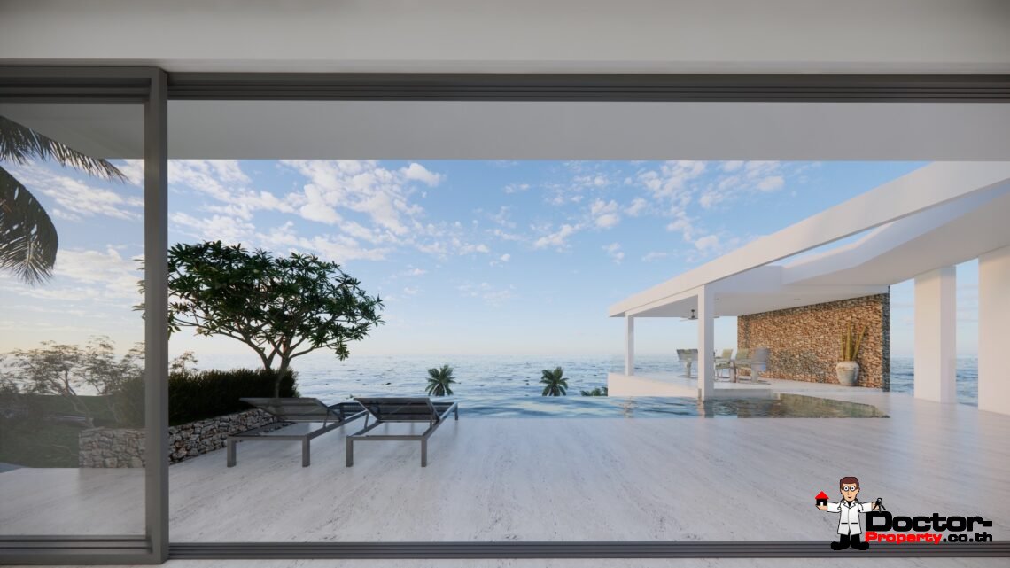 New 3 Bedroom Villa with Sea View and Pool – Chaweng Noi, Koh Samui – For Sale