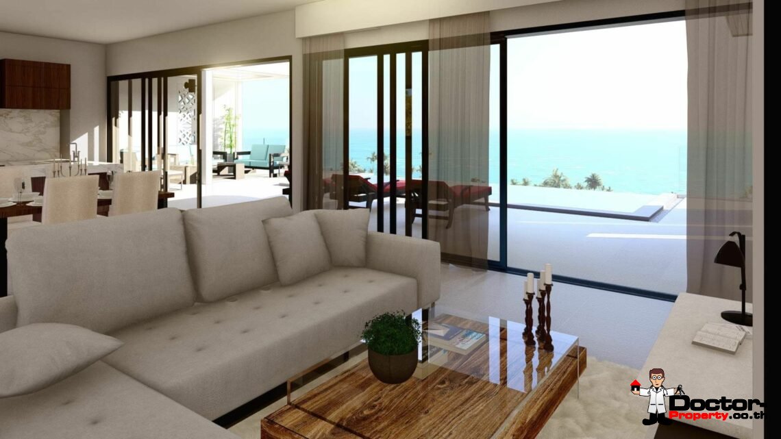 New Modern Style 3 bedroom Sea View Villa – Lamai, Koh Samui – For Sale
