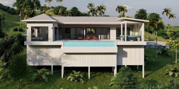 New Modern Style 3 bedroom Sea View Villa – Lamai, Koh Samui – For Sale