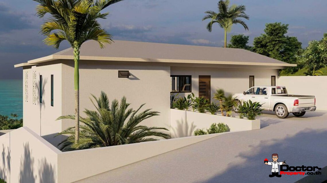 New Modern Style 3 bedroom Sea View Villa – Lamai, Koh Samui – For Sale