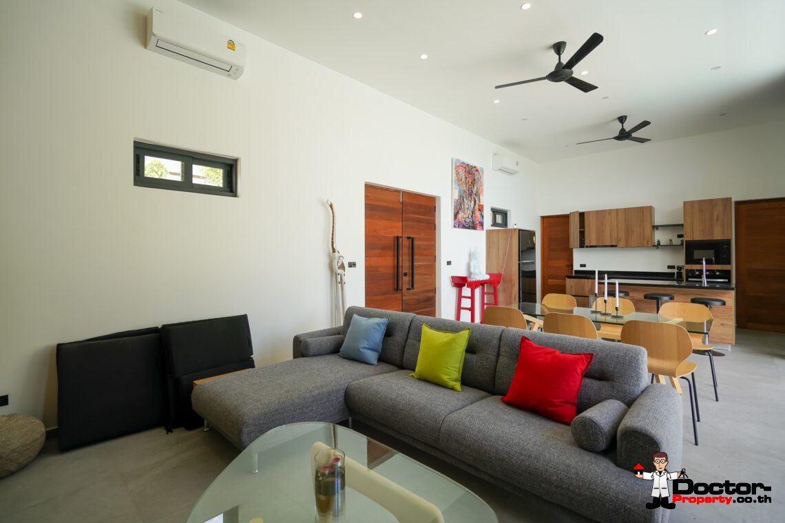 New Stunning 3 Bedroom Sea View Villa – Bophut Hills, Koh Samui – For Sale