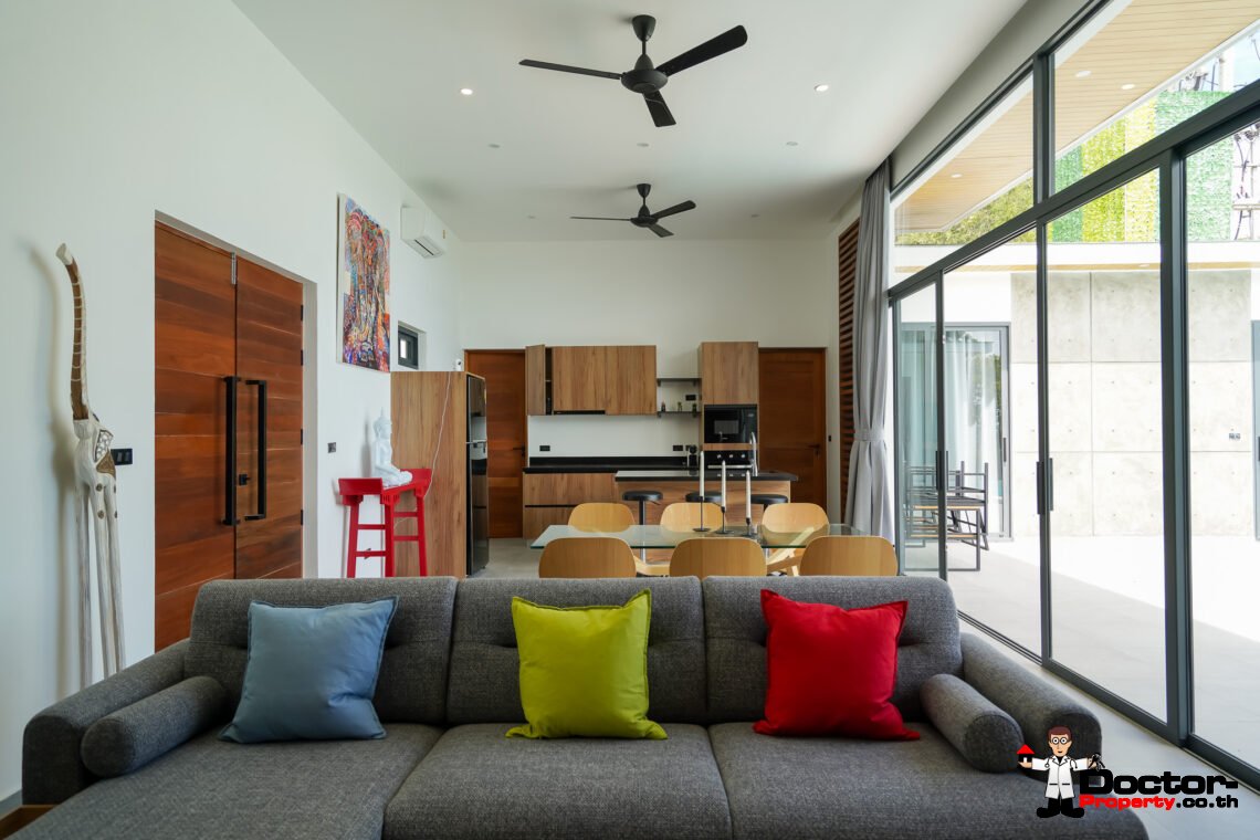 New Stunning 3 Bedroom Sea View Villa – Bophut Hills, Koh Samui – For Sale