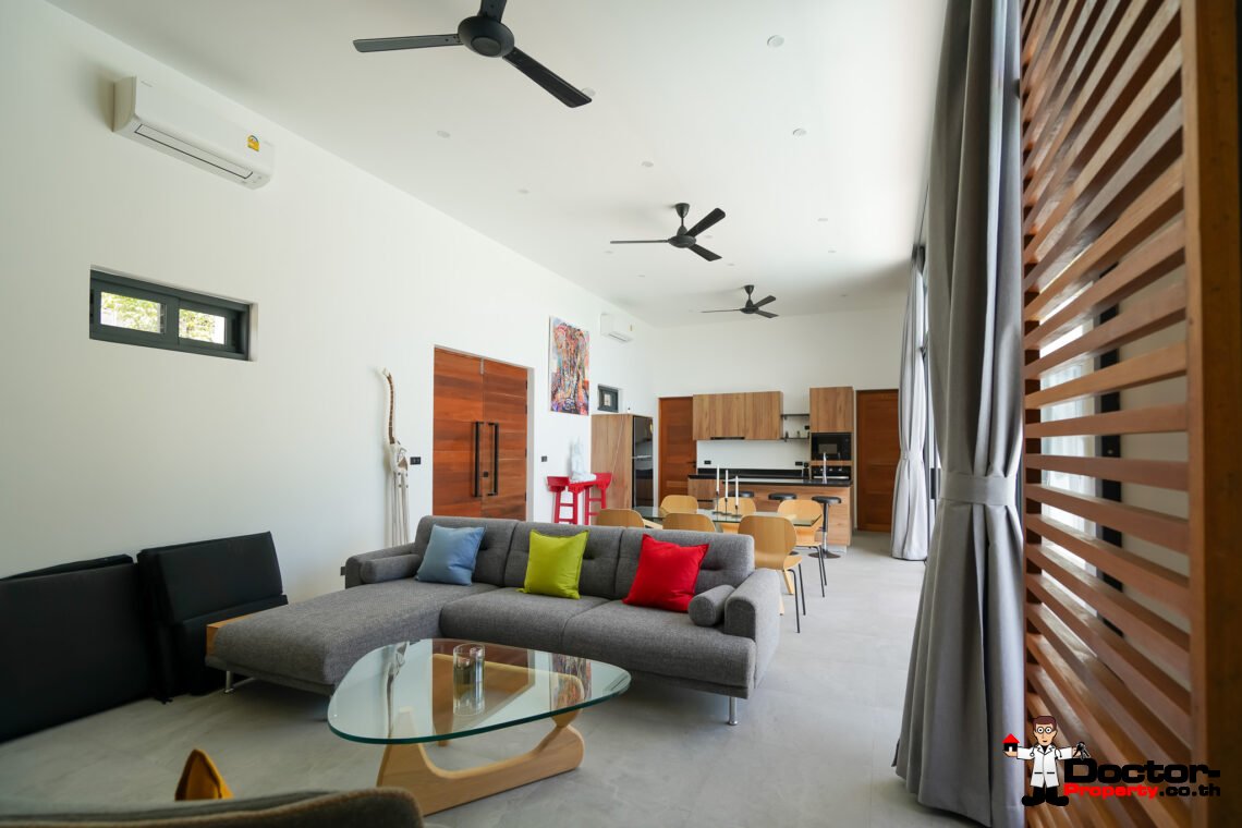New Stunning 3 Bedroom Sea View Villa – Bophut Hills, Koh Samui – For Sale