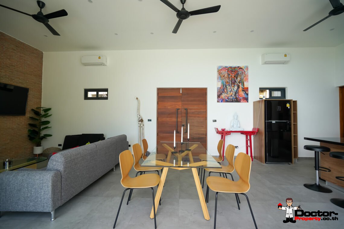New Stunning 3 Bedroom Sea View Villa – Bophut Hills, Koh Samui – For Sale