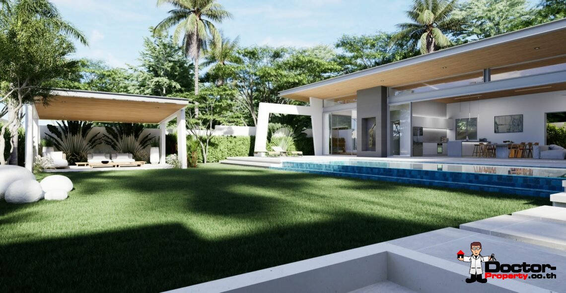 New Luxury Bali 3 Bedroom Pool Villa – Mae Nam, Koh Samui – For Sale