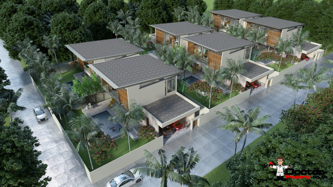 New Tropical 2 Bedroom Pool Villa in Lamai, Koh Samui – For Sale
