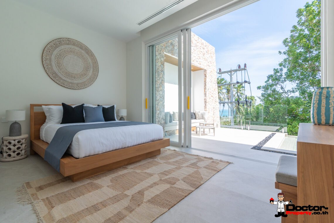 New Luxury 3 Bedroom Villa with Sea View in Bang Por, Koh Samui – For Sale