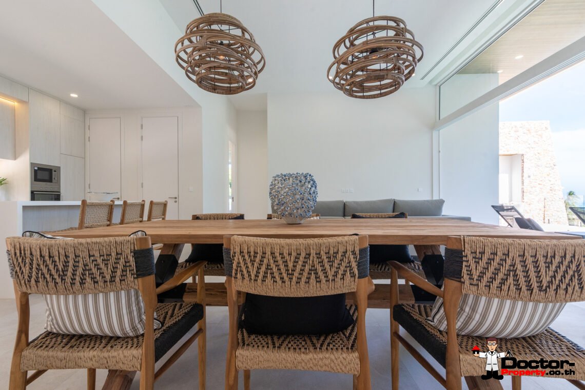 New Luxury 3 Bedroom Villa with Sea View in Bang Por, Koh Samui – For Sale