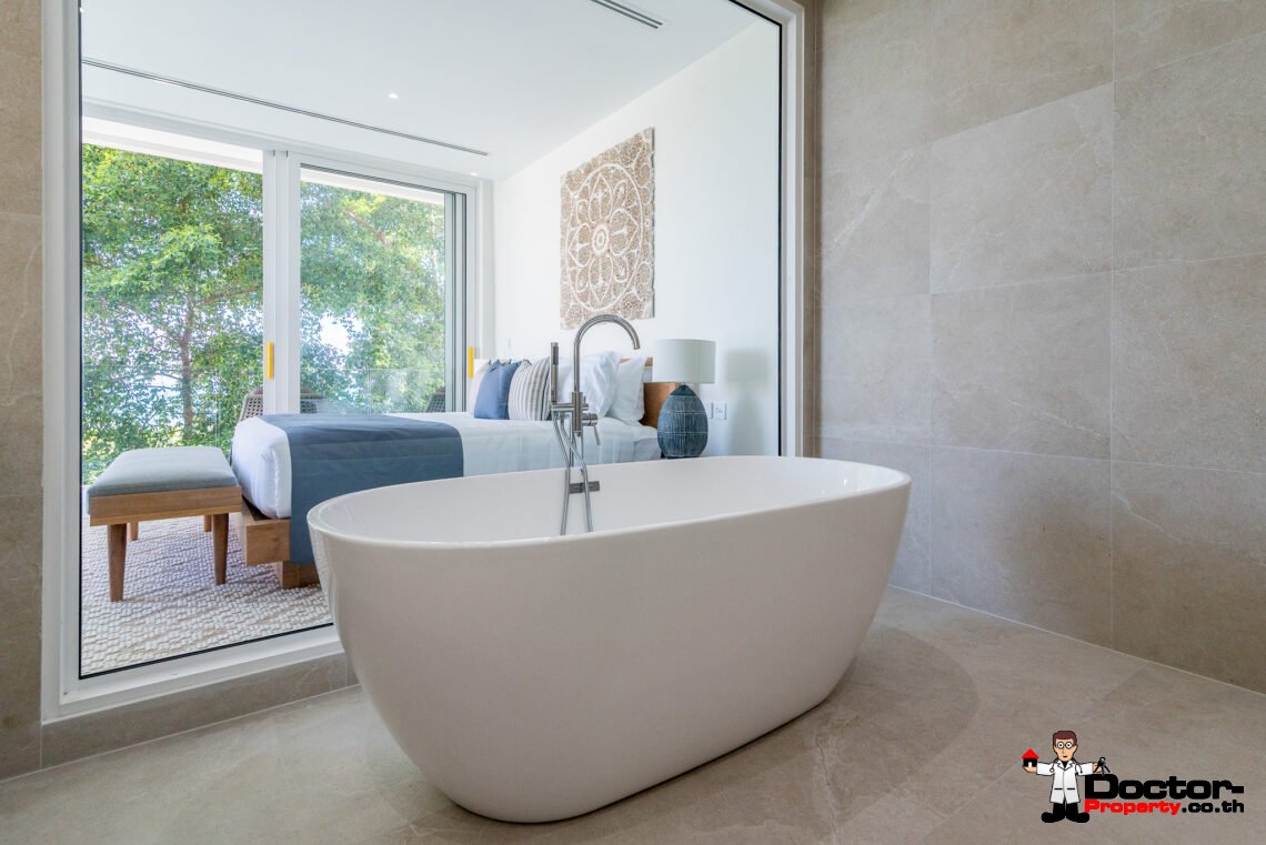 New Luxury 3 Bedroom Villa with Sea View in Bang Por, Koh Samui – For Sale