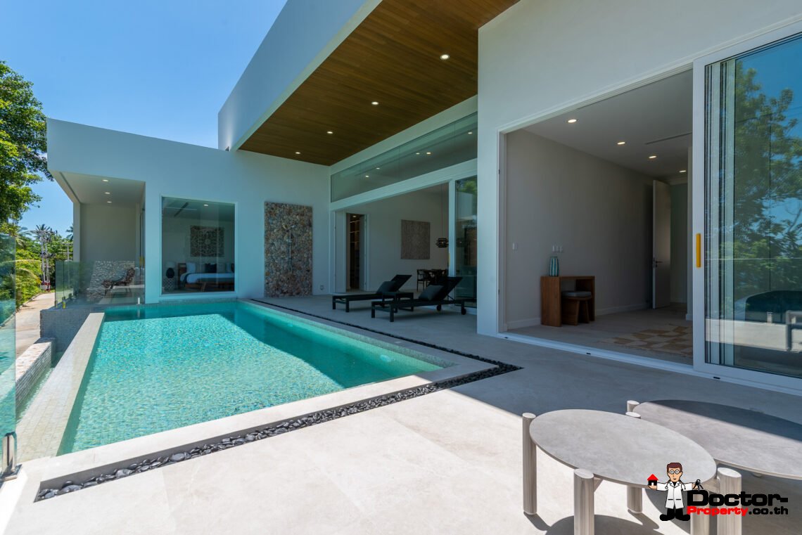 New Luxury 3 Bedroom Villa with Sea View in Bang Por, Koh Samui – For Sale