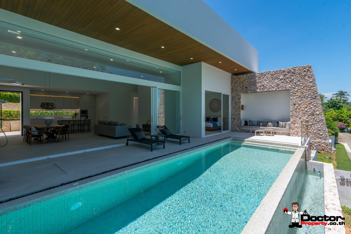 New Luxury 3 Bedroom Villa with Sea View in Bang Por, Koh Samui – For Sale
