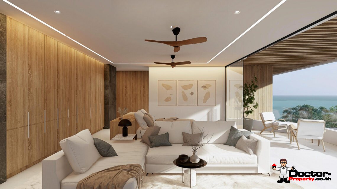 New Luxury 4 Bedroom Villa with Sea View in Bang Por, Koh Samui – For Sale