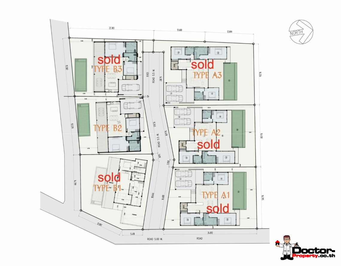 New Modern 3 Bedroom Pool Villa in Bang Por, Koh Samui – For Sale