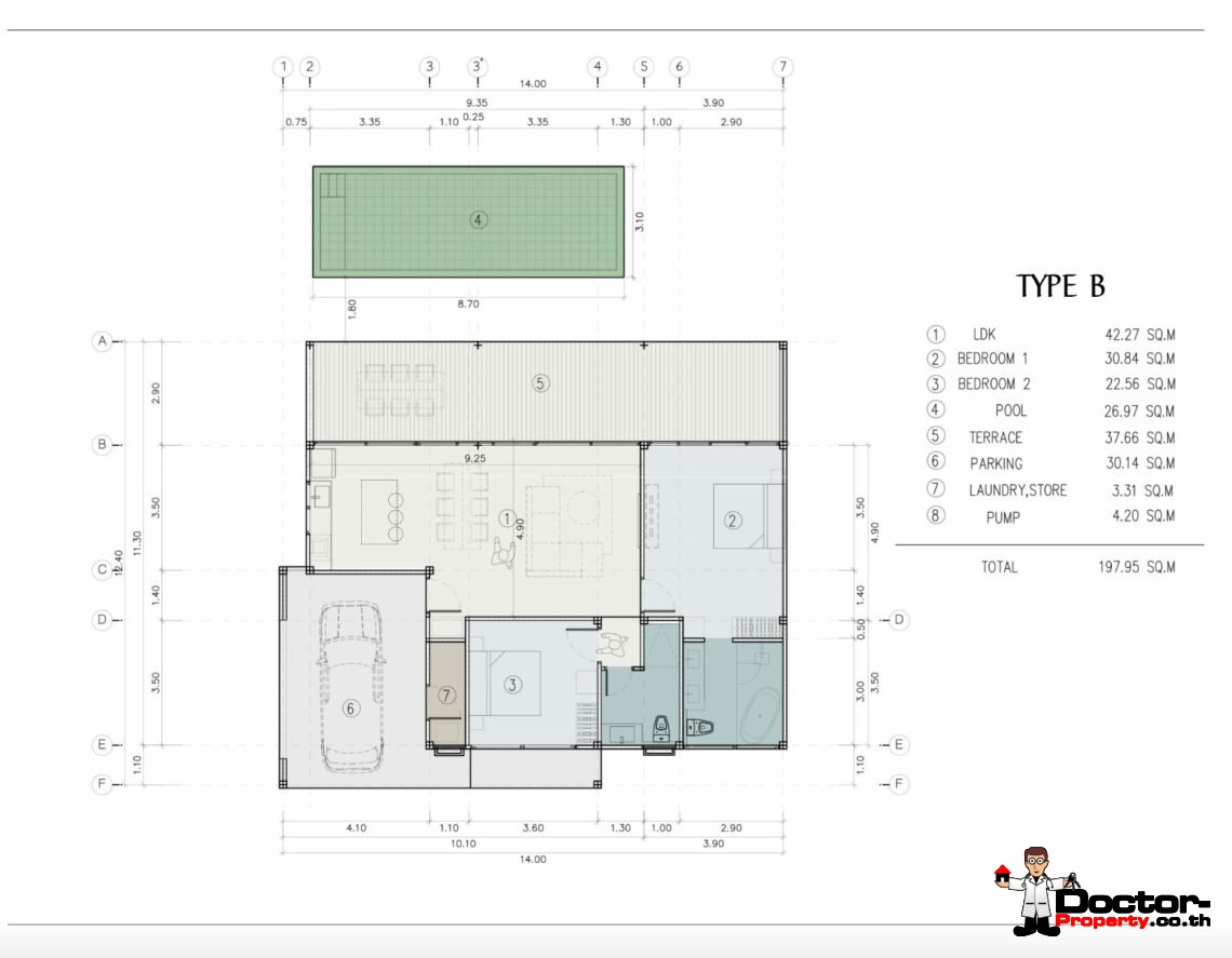 New Modern 3 Bedroom Pool Villa in Bang Por, Koh Samui – For Sale