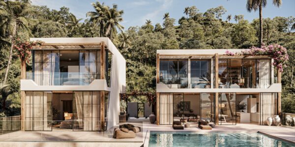 New 3 Bedroom Pool Villa with Seaview – Chaweng Noi, Samui – For Sale