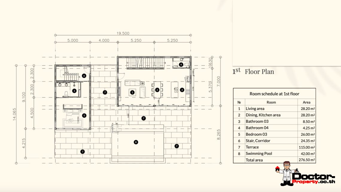 New 3 Bedroom Pool Villa with Seaview – Chaweng Noi, Samui – For Sale
