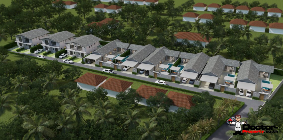 New 3 Bedroom Pool Villas in Bo Phut, Koh Samui – For Sale