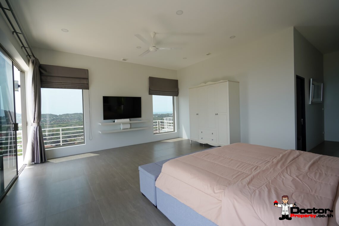 New Luxury 5 Bedroom with Sea View Villa in Bo Phut, Koh Samui – For Sale