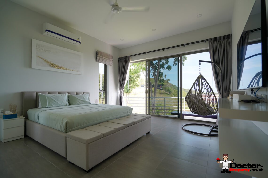 New Luxury 5 Bedroom with Sea View Villa in Bo Phut, Koh Samui – For Sale