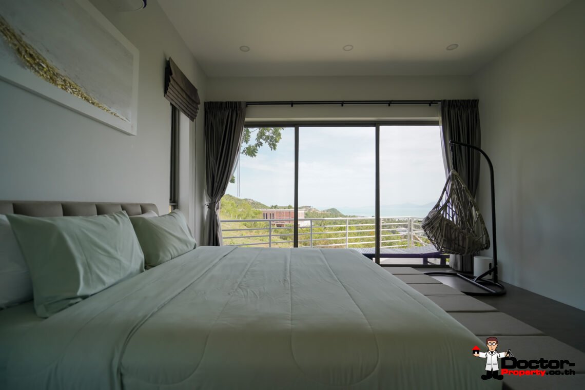 New Luxury 5 Bedroom with Sea View Villa in Bo Phut, Koh Samui – For Sale