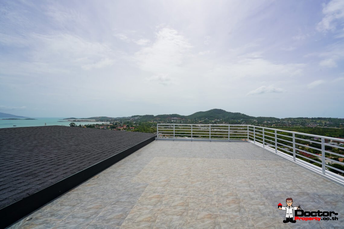 New Luxury 5 Bedroom with Sea View Villa in Bo Phut, Koh Samui – For Sale