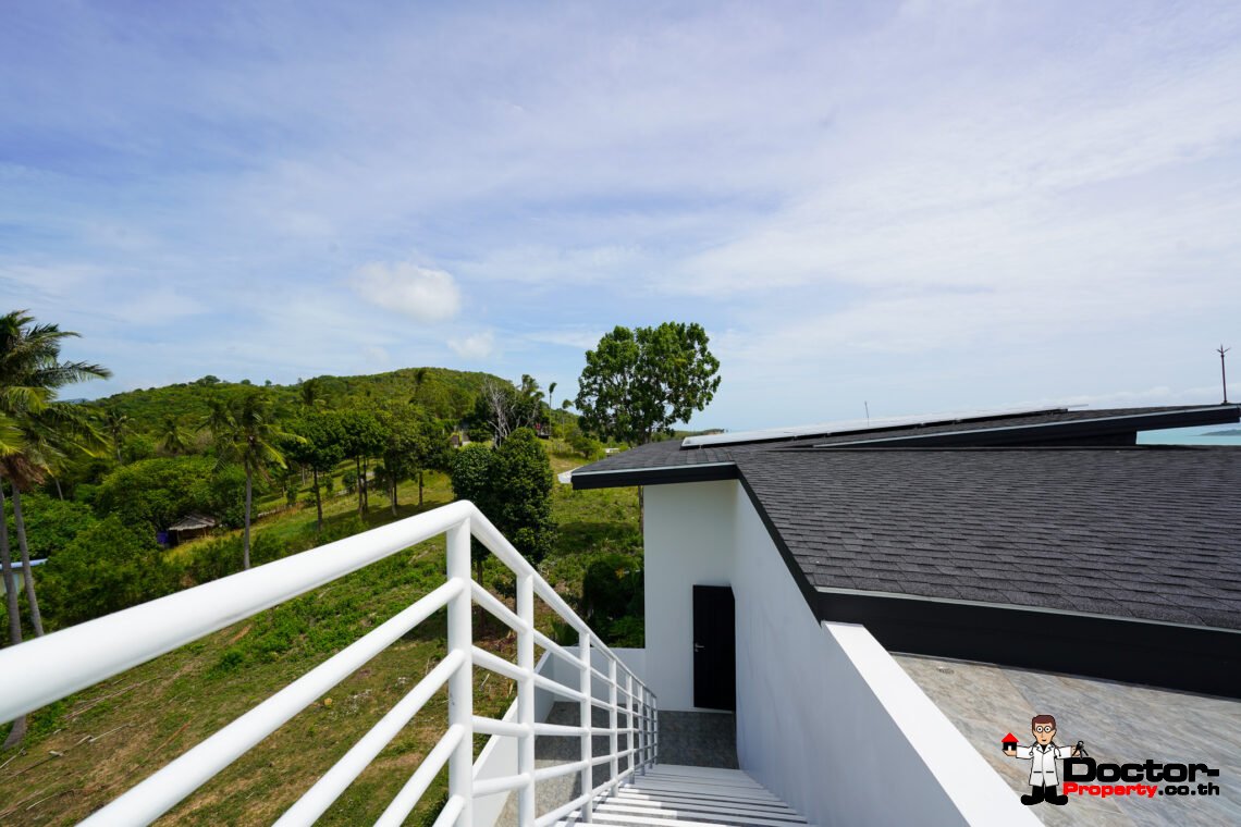 New Luxury 5 Bedroom with Sea View Villa in Bo Phut, Koh Samui – For Sale