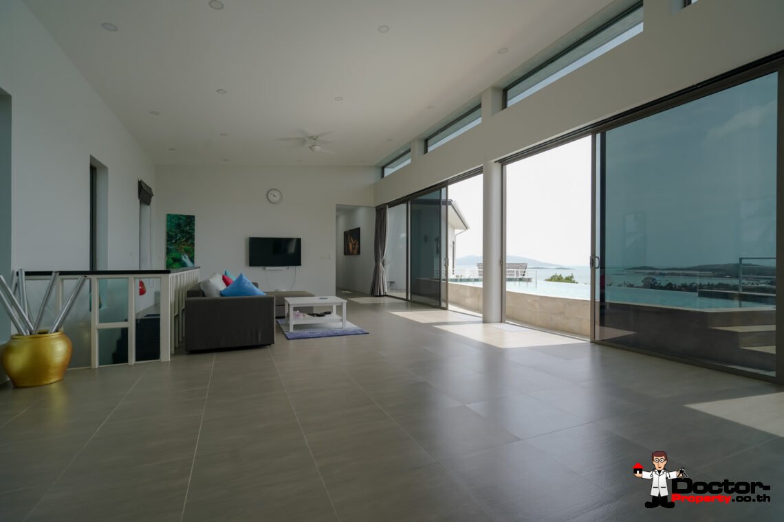 New Luxury 5 Bedroom with Sea View Villa in Bo Phut, Koh Samui – For Sale