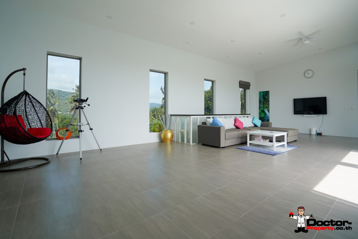 New Luxury 5 Bedroom with Sea View Villa in Bo Phut, Koh Samui – For Sale