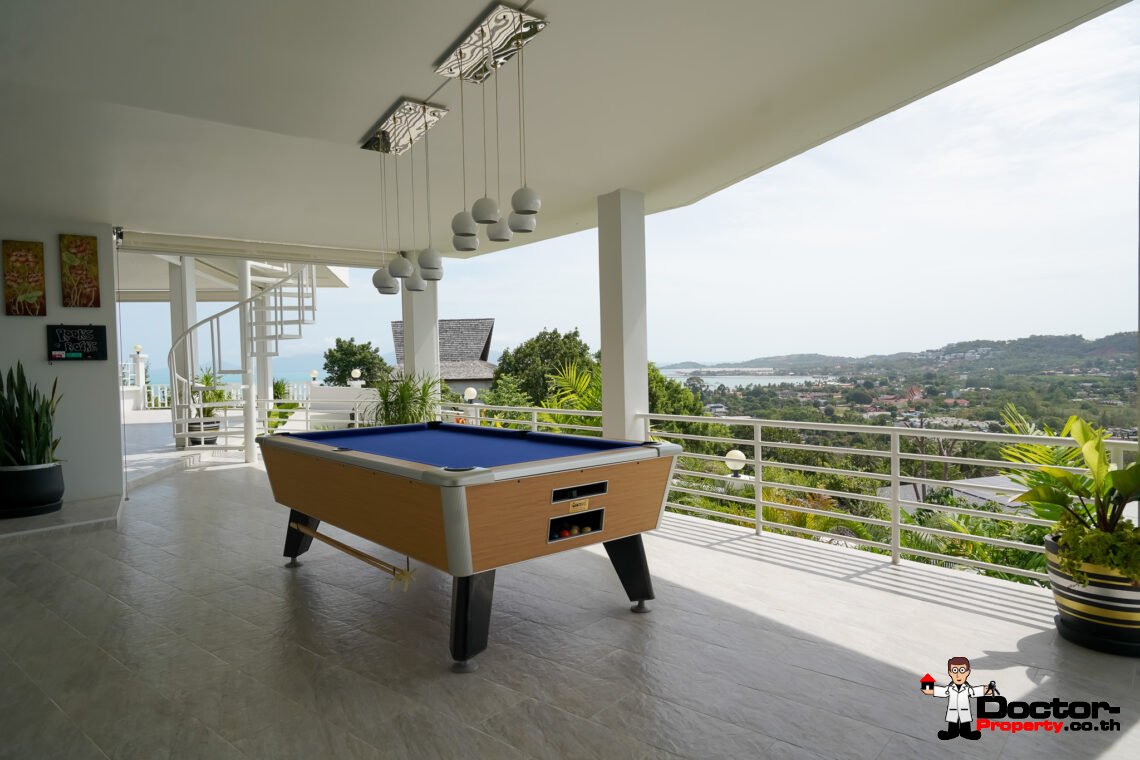 New Luxury 5 Bedroom with Sea View Villa in Bo Phut, Koh Samui – For Sale