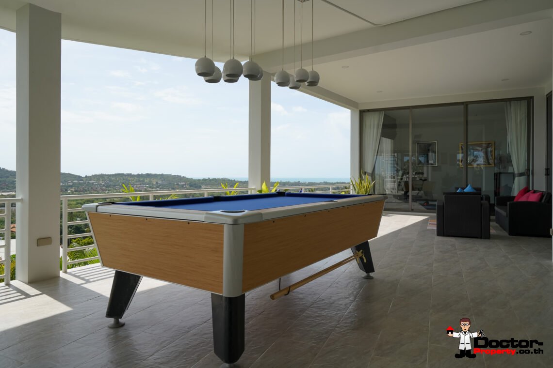 New Luxury 5 Bedroom with Sea View Villa in Bo Phut, Koh Samui – For Sale