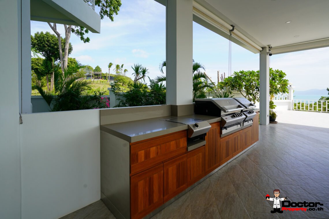 New Luxury 5 Bedroom with Sea View Villa in Bo Phut, Koh Samui – For Sale