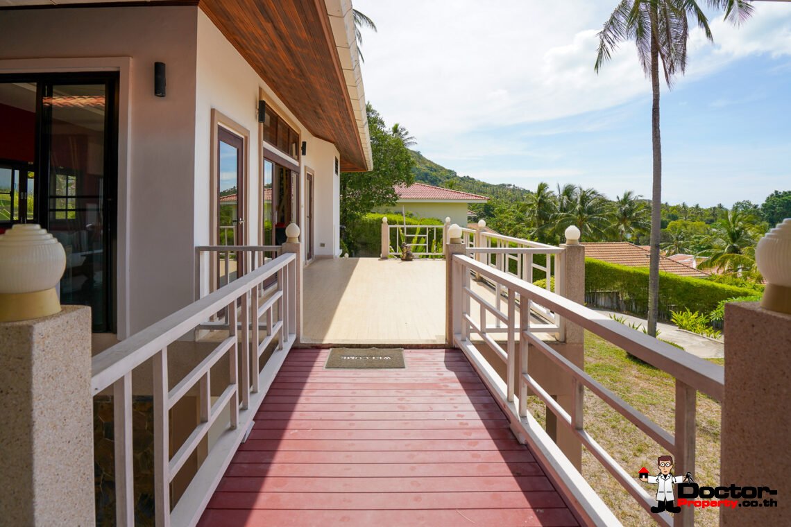 Spacious 5 Bedroom Private Pool Villa with Sea View – Bo Phut, Koh Samui – For Sale