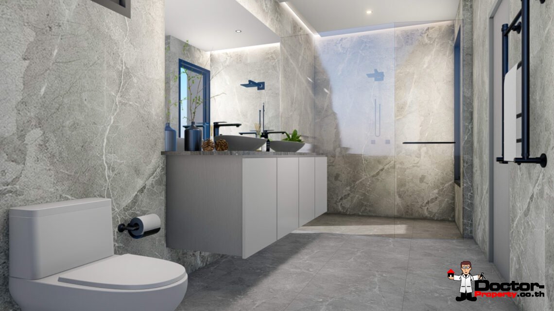 New Modern 3 Bedroom Private Pool Villa near Fisherman’s Village – Bophut, Koh Samui – For Sale