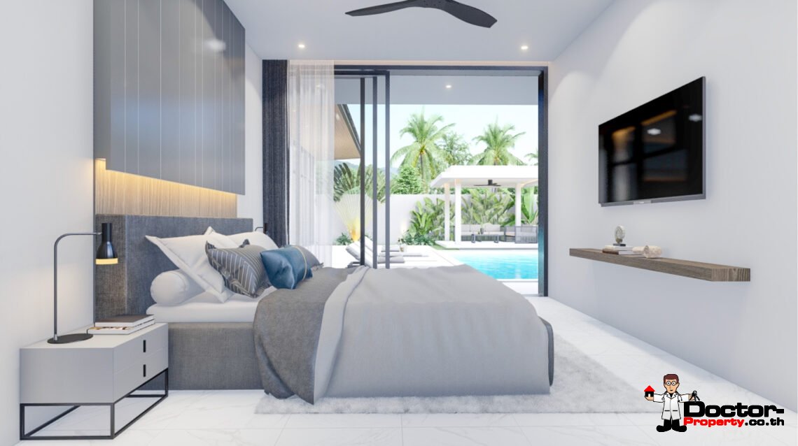 New Modern 3 Bedroom Private Pool Villa near Fisherman’s Village – Bophut, Koh Samui – For Sale