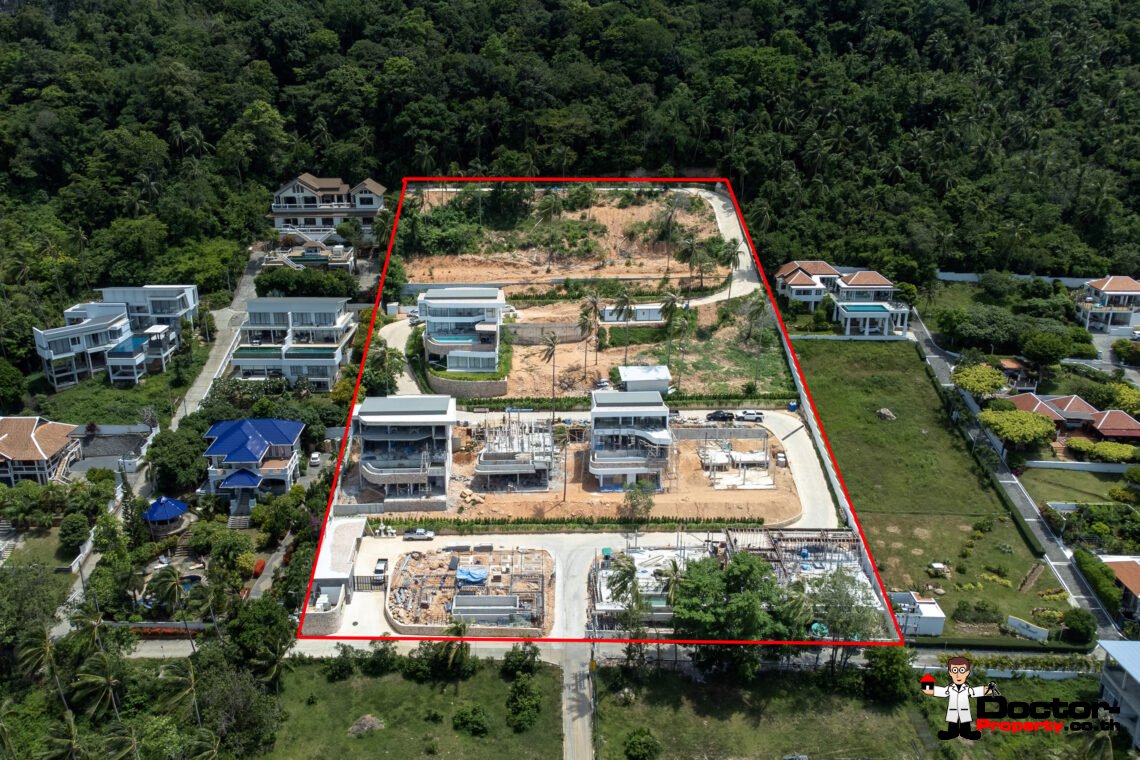 New Luxury 4 Bedroom Villa with Sea View in Bang Por, Koh Samui – For Sale