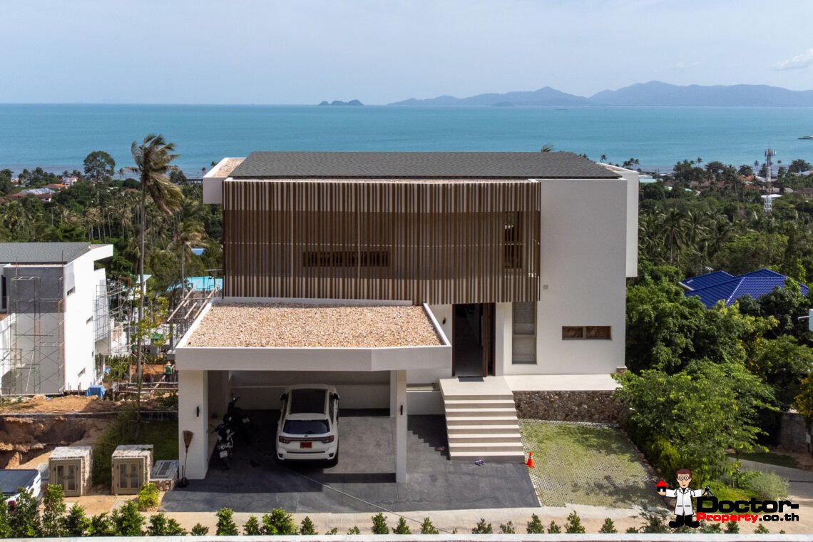 New Luxury 4 Bedroom Villa with Sea View in Bang Por, Koh Samui – For Sale