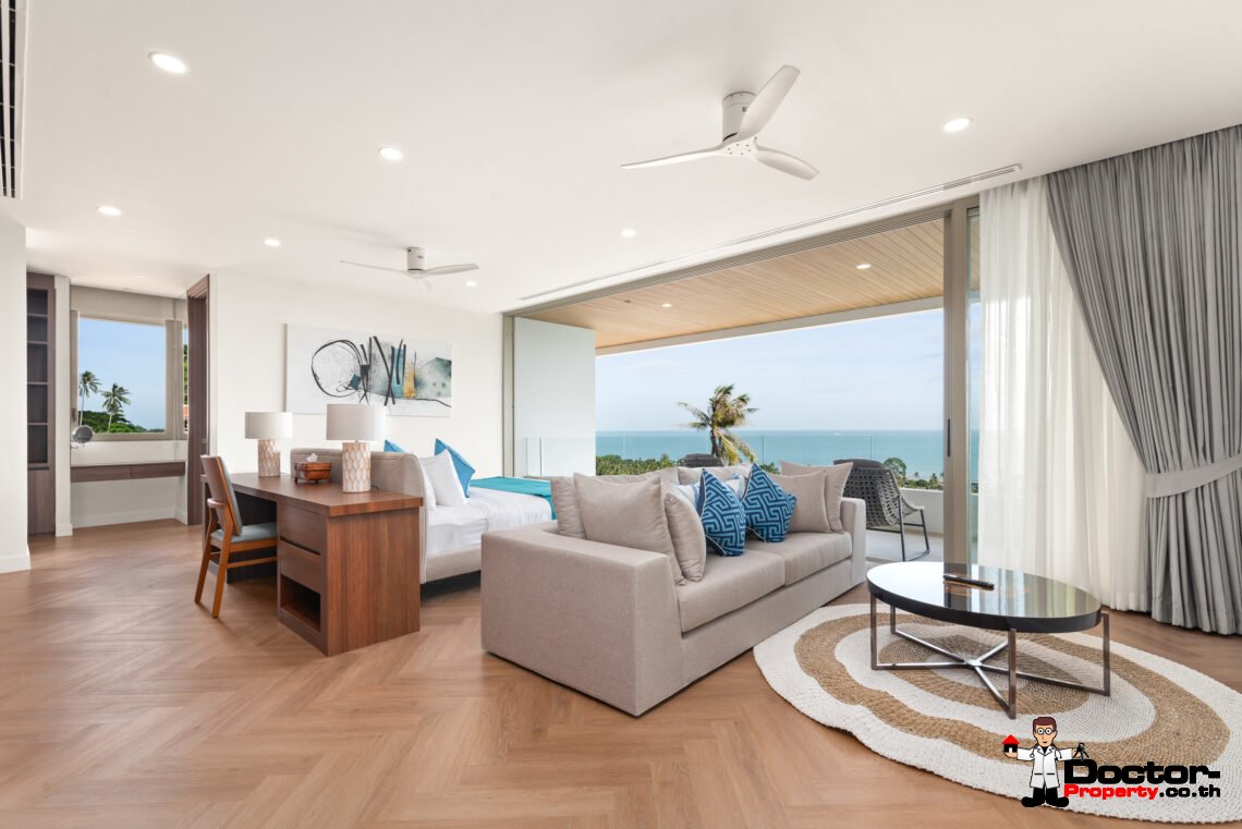 New Luxury 4 Bedroom Villa with Sea View in Bang Por, Koh Samui – For Sale