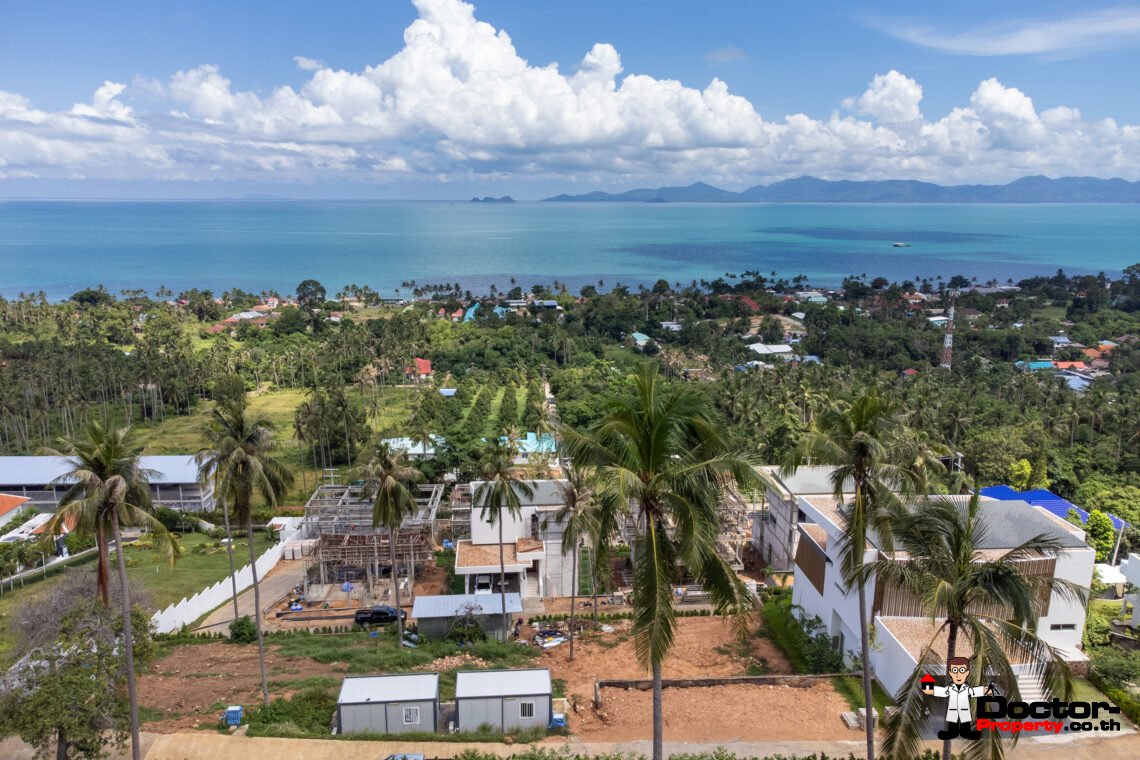 New Luxury 4 Bedroom Villa with Sea View in Bang Por, Koh Samui – For Sale