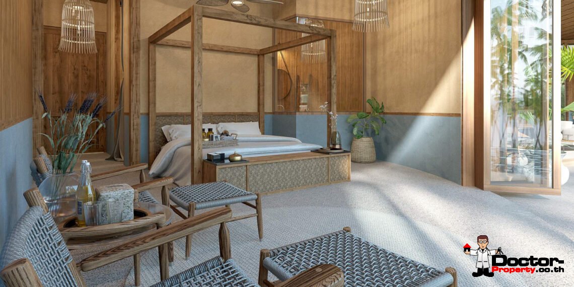 New Private Luxury Villa 3 Bedroom Eco Style with Sea View in Ang Thong – Koh Samui – For Sale