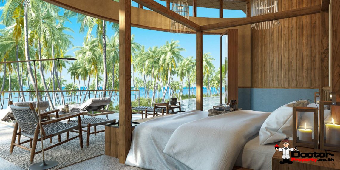 New Private Luxury Villa 3 Bedroom Eco Style with Sea View in Ang Thong – Koh Samui – For Sale