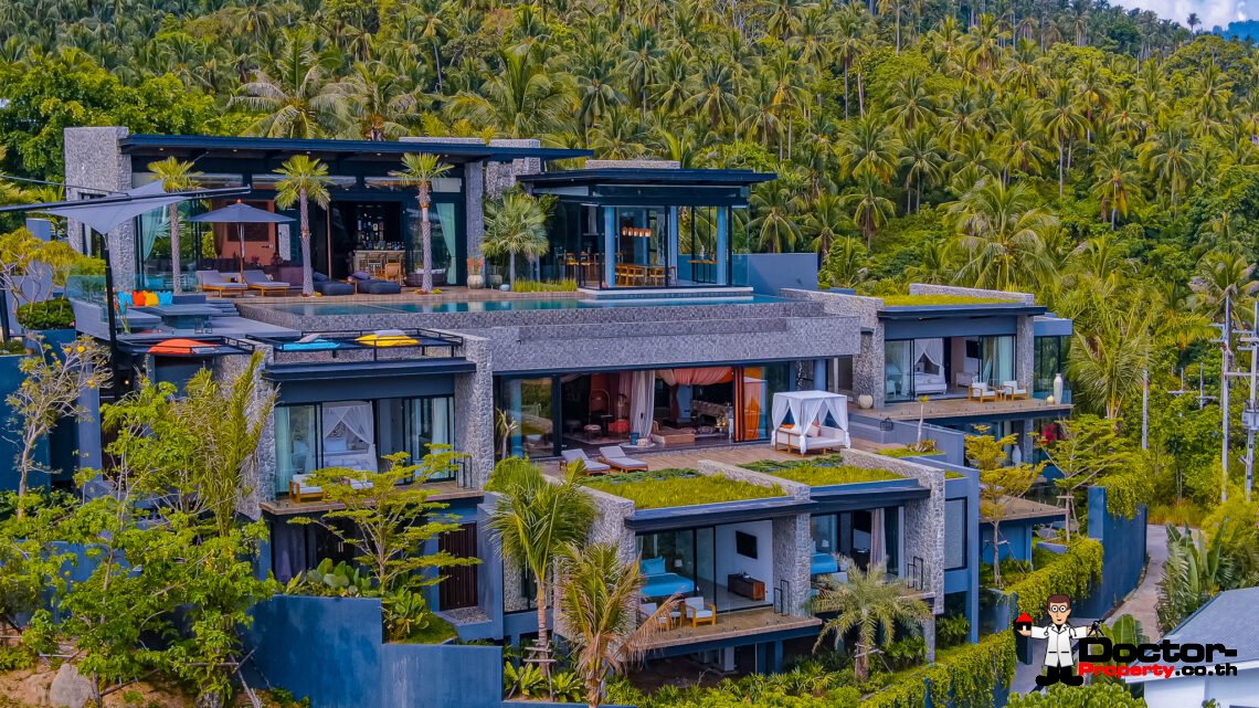 New Luxury 5 Bedroom with Stunning Sea view in Chaweng Noi, Koh Samui – For Sale