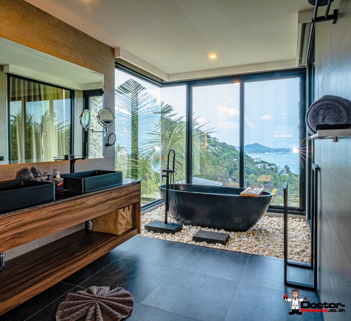 New Luxury 5 Bedroom with Stunning Sea view in Chaweng Noi, Koh Samui – For Sale